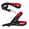 Reflective Nylon Rhinestone Dog Harnesses Step in Soft Mesh Padded Small Dog Puppy Harness Leash Set Safety For Walking S M L 28 S2