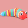 Fidget Toy Slug articolato flessibile 3D Slug Joints arricciato alleviare lo stress anti-ansia giocattoli sensoriali per bambini Aldult FREE By Sea YT199504