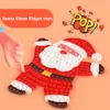 40CM Nuovi giocattoli Fidget Babbo Natale Alce Jigsaw Puzzle Modelli Premendo Bolla di silicone Divertimento Giocattolo di decompressione Regali per bambini Grandi dimensioni