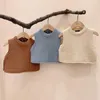 Baby Girls Solid Sleeveless Pullover Sweaters Baby Boys Knit Vest Sweaters Kids Sweater Toddler Autumn Outerwear 210226