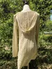 2021 Sexy Beach Cover up Crochet Hoodie Bikini Dress Ladies Costume da bagno Cover up Beach Tunica Saida de Praia # Q447