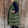 Damesvesten vaste kleur hap met warme plus size dames