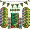 Jungle Birthday Party Decoration Disponertable Tableware Set Jungle Animal Forest Friends Zoo Theme Supplies Baby Shower Safari 201006