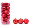 24 pcs lote 3cm 4cm 6cm árvore de natal decoração bola pendurado bugiganga ornamentos pingentes para festival de festa de festa de casamento feriado decoração de casa