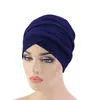 Vrouwen Moslim Lange Tail Sjaal Hat Turban Chemo Cap Haarverlies Islamitische Headwrap Head Cover Wrap Caps Headwear Mutie Bonnet Hat Nieuw