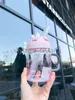 600ML Roze Sakura Leuke Kat Starbucks Stro Mokken Glas Koud Drankje Cup Gift Product274p