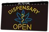 TC1148 Dispensary Open Light Sign Dual Color 3D Engraving