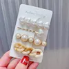 Elastici Jewelry1 Set Acrilico Pearl Barrettes Fashion Geometric Women Clip Grips Aessories For Girls Hair Pins Jewelry Drop Delivery 202