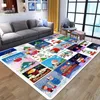 Mattor God julklapp Anti-Slip Living Room Printed Large Area Rugs Bedroom Bedside Bay Window Dekor Hem Sofa Golvmattor