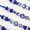 Paren vrouwen 12 stks stelt blauwe Turkse boze eye charmes armbanden kristal kraal verstelbare touwketen Ankjes kind meisje sieraden 154 u2253U