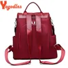 Yogodlns Donne Oxford Zaino Stile preppy Ragazze adolescenti Borsa a tracolla Design Zaini Zaino Zainetto Borse antifurto 210922