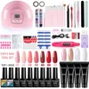 Gel per unghie YinkizNail Set 54W Lampada Asciugatrice Trapano Kit manicure Poligel Polacco Soak Art Tools1854715