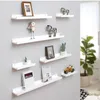 Nordic Wood Wall Shelf Floating Shelves Brickor Bokhyllor TV Vägg Hängande Förvaring Hylla Modern Trä Hyllor För Heminredning 210310