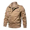 Plus la taille militaire veste hommes printemps automne coton pilote veste manteau armée hommes bombardier vestes cargo vol veste mâle 6XL 211105