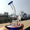 6 Inch colorful mini hookah dab rig thick glass bongs inline perc water pipes 14mm joint small bong and quartz banger