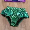 Stroje kąpielowe Swimsuit 2021 Nowy 3 Sztuk Maluch Dzieci Dziewczyna Mermaid Bowknot Garnitur Kąpiel Summer Tankini Bikini Suit Beachwear Biquini