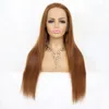 브라질 인간 머리 8 컬러 8# 13x4 레이스 전면 가발 스트레이트 프리 프리 파트 10-32 인치 가발 도매 제품 150% 180% 밀도 250%
