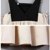 Girl's Summer New Girls Bow Baby Princess Dress Two Colors Patchwork Sleeveless Kids Cotton Dresses for Children #8291