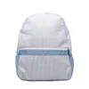 Baby Blue Toddler Backpack Seersucker Soft Cotton School Bag USA Warehouse Kids Book Book Boy Gril Pre-School مع جيوب شبكية Domil106187