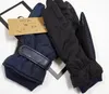 Vijf Vingers Handschoenen Mode Bont Merk Designer Dames Heren Winter Warme Handschoenen Hoge Kwaliteit Vijf Vingers Covers