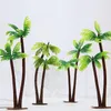 Dekorative Blumenkränze, künstlicher kleiner Kokosnussbaum, Innendekoration, Garten, Wald, Party für Hochzeit, Blumen