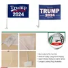 I lager Trump 2024 Val Bil Flagga TRUMP Kampanj Bilar Dekoration Flaggor Gratis leverans