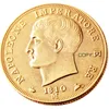 STATI ITALIANI, REGNO DI NAPOLEONE, Mestiere Napoleone I, 20 Lire, 1809-1814-M 6pz data per scegliere Moneta Copia Placcata Oro accessori decorazione casa