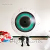 Halloween Party Performance Walking Inflatable Zombie Eyeball Costume 1.5m Green Lighting Blow Up Eyeball Suit Funny Wearable Ball Clothing For Event