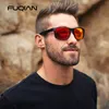 FUQIAN 2020, gafas de sol polarizadas cuadradas a la moda para hombre, gafas de sol de plástico Vintage para hombre, gafas de sol deportivas negras con estilo para mujer UV400