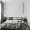 Simple Bedroom Bedside Chandelier Nordic Personality Creative Matsal vardagsrum barbad badrumspegel lampa 110-240V