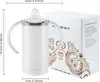 12 OZ Sublimation White Blank Straight Sippy Cup Isolierte Edelstahlbecher mit Schraubdeckeln ss0203