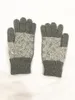 Gants tricotés designer classique automne couleur unie lettre européenne et américaine couple mitaines hiver mode cinq doigts gant 985 * 5