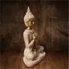 The nature Sandstone Buddha Statue Fashion Sculpture Resin Technology Hand Carved Figurine Decoration 8x5.5x2.5cm C0220