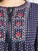 Etnische kleding indie folk bloemen borduurwerk stip maxi jurk voor vrouwen herfst 2022 elegant o nek lange mouw plus size arabische kleding