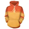 Avatar: Den sista Airbender Katara cosplay hoodie avatar kostym 3D tryckt polyester pulloverhoodie för fest halloween y0913