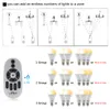 Smart LED Bulb E27 AC86-265V 6W 9W 12W Warm White Cold White Changeable Lamp RF 2.4G Remote Control LED Light