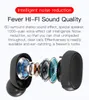 MINI TWS E6S Bluetooth 50 hörlurar för iPhone Android -enheter Wireless Stereo inear Sports öronsnäckor med LED digital laddning BO9983071