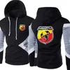 Felpe con cappuccio da uomo Felpe con cappuccio Primavera e autunno Moda Felpa con cappuccio con logo Abarth Felpa con cappuccio patchwork Cotone casual