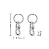 Boucles d'oreilles lustre en acier inoxydable pour hommes et femmes, Simple, hip hop, chaîne épaisse en métal, Rapstar, cadeau Cool pour garçon, 2021