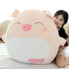 80cm 대형 돼지 플러시 장난감 어린이 쿠션 베개 소프트 카 소파 진정 동물 박제 인형 Plushie 어린이 생일 선물 210728