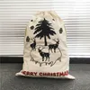 Borsa regalo di Natale Sacchi di Babbo Natale Borse di tela con coulisse Decorazioni per feste Giocattoli per bambini personalizzati Borse per calze di Natale