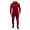 Automne Hiver Chaud Jogging Costumes Pour Hommes En Plein Air Sport Porter Running Gym Set Hoodies Et Pantalons 201210