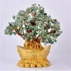 Crystal Fortune Tree Ornament Wealth Chinese Gold Ingot Tree Lucky Money Tree Ornament Home Office Decoration Tabletop Crafts Y200245m