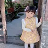 Neue Frühlingsnette Mädchenkleider Kinder Chinesisches Chi-Pao Cheongsam Neujahrsgeschenk Kinder Mädchen Party Kleidung Kostüm Baby Mädchen Qipao 776 S2