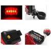 2022 new Waterproof Bike Bicycle light Rear Tail Light Reflector Rear Lights Bike Lamp Lantern Accessories 5 LED 6 Function