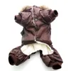 Haute qualité chien chiot veste d'hiver manteau USA AIR FORCE vêtements animaux animaux chat à capuche chaud combinaison pantalon vêtements Y200330200H