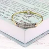 Joycuff Charme Mulheres Christian Jewelry Gravar Religioso Bíblia Verso Pulseira Círculo Ajustável