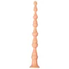 NXY Dildos Anal Toys 54cm Super Long Lin Pattern Spherical Backyard Pull Bead Soft and Interesting Plug Male Female Masturbation Device Adult Sex 0225