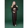 Maternity Dresses Dress Stropless PoGraphy Props Graviditet Långärmad Voile Gravid Kvinnor Po Skjut Kläder