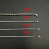1PCS Stainless Steel Hip Hop Punk Spiral Chain Pendant Necklace Man Fashion Neck Jewelry Accessories Durable Decoration 4 Size